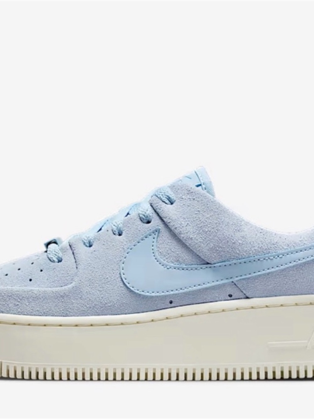 Nike Airforce - Pale Blue Suede Platform